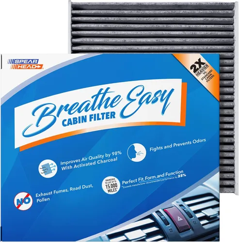 Vista 38 de Spearhead Odor Defense Breathe Easy - Filtro de cabina para AC y calentador Compatible con Chrysler 200 2015-17, Cherokee 2014-18 como OEM Hasta