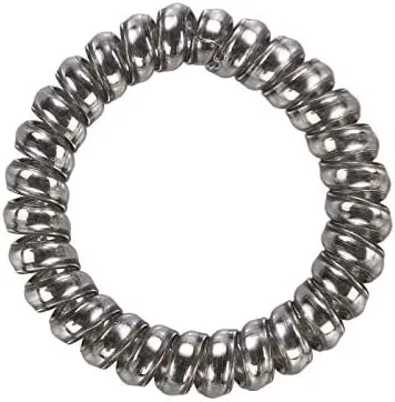 Vista 9 de Cable de teléfono para mujer, bandas elásticas para el cabello, bandas de goma para niñas, accesorios para el cabello (4 unidades, marrón)