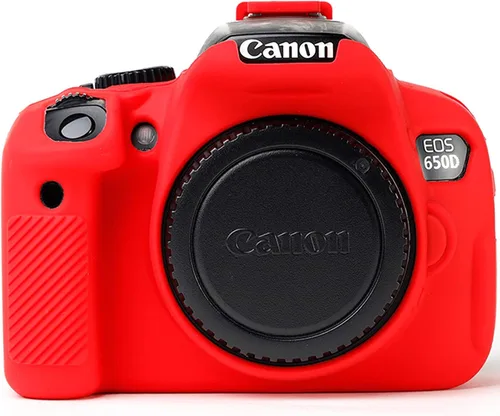 Vista 9 de Cubierta de cámara de silicona segura profesional Carcasa protectora de goma para Canon EOS 600D 650D 700D DSLR estuche de cámara (negro)