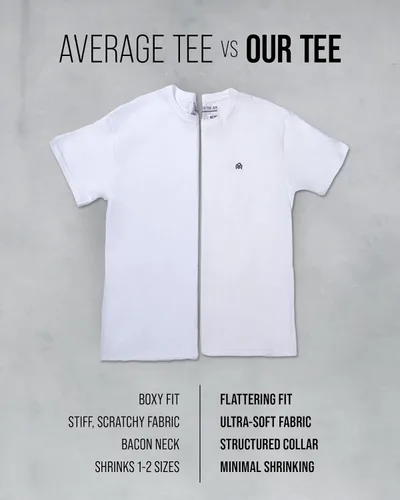 Vista 5 de INTO THE AM - Camiseta de manga corta y cuello redondo para hombre, ajuste suave, camisa clásica y fresca, tallas S - 4XL