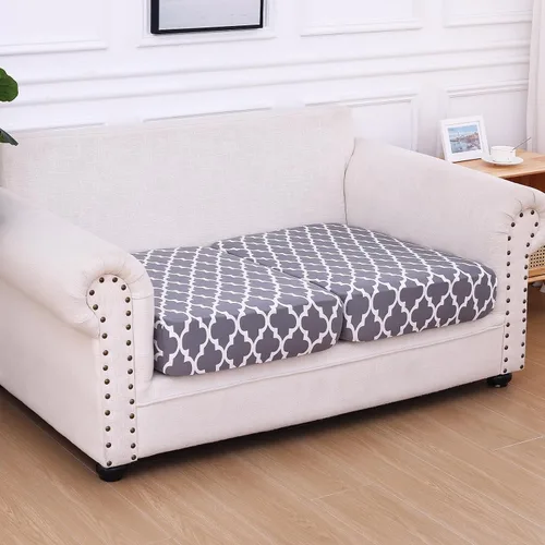 Vista 100 de hyha Fundas de cojín de sofá estampadas, fundas de sofá florales lavables para sofás con 2 cojines, fundas de cojín de patrón elástico para muebles