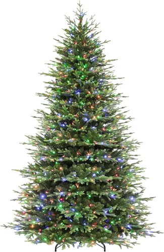 Vista 9 de Hykolity Árbol de Navidad escaso de 6 pies con 250 LED multicolor Multicolor disperso