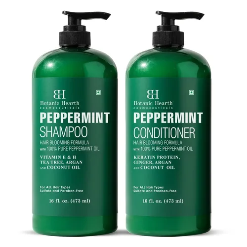 Vista 14 de Botanic Hearth Champú y acondicionador de biotina con colágeno Combate la pérdida de cabello y con ginseng coreano y cúrcuma, acondicionador