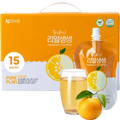 Vista 9 de Bebida coreana de cítricos, 2.2 lbs (35.27 onzas) de jugo de yuzu natural sin aditivos, mermelada de yuja sin pulpa, perfecta para fiestas en casa