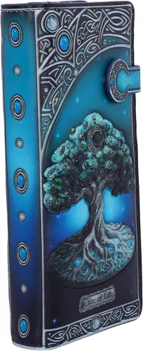 Vista 4 de Nemesis Now, Verde, 7.3 in Árbol de la Vida Pagana Luna En Relieve Monedero
