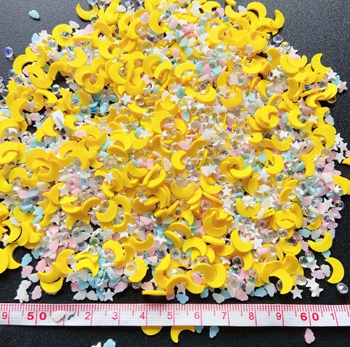 Vista 4 de EHOPE Chispas falsas de resina, chispas de caramelo falso, chispas de arcilla, chispas de polímero, rebanadas de arcilla de polímero para arte
