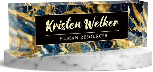 Vista 22 de Placa de nombre de escritorio personalizada, placa de identificación acrílica personalizada para decoración de escritorios, regalos