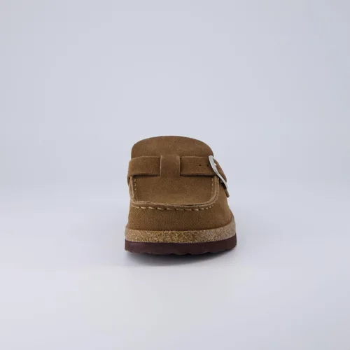 Vista 3 de CUSHIONAIRE Women's Hobby Genuine Leather Cork Footbed Clog with +Comfort