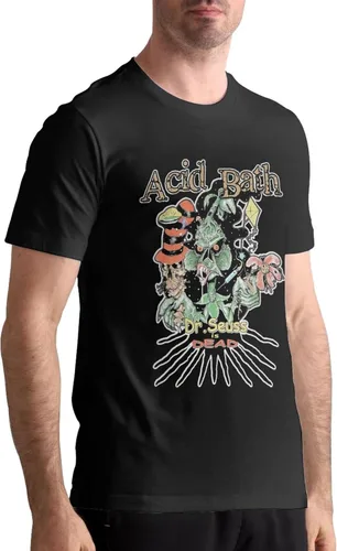 Vista 2 de GingerDHallberg Camisetas de algodón de manga corta para hombre, camisetas gráficas de moda, color negro
