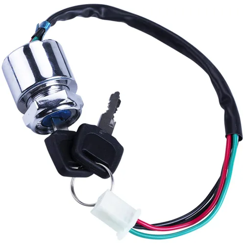 Vista 2 de Interruptor de encendido de llave de pin de 4 cables para Go Kart ATV Quad Dirt Bike Scooter motocicleta