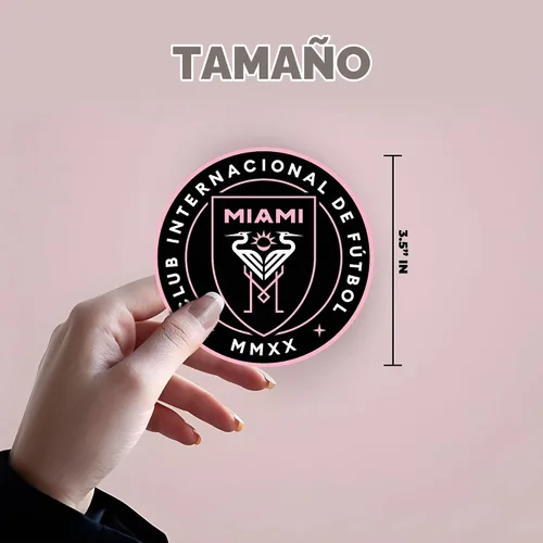 Vista 7 de Adhesivo de equipo de fútbol de Miami para portátiles y autos