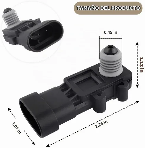 Vista 2 de Sensor de presión del tanque de combustible, sensor de presión de combustible compatible con Chevy, GMC, Cadillac, Buick, Pontiac Avalanche
