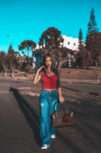 Vista 7 de Bolso y bolsos de mano para mujer, de cuero, con asa de mano, tamaño mediano, color rosa