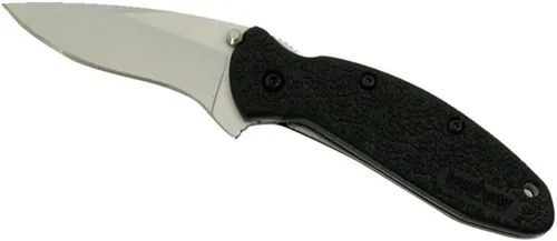 Vista 9 de Cuchillo de bolsillo Kershaw Scallion, negro y gris, hoja de 6,1 cm de acero inoxidable Drop Point, EDC con apertura asistida, doble bloqueo, hecho