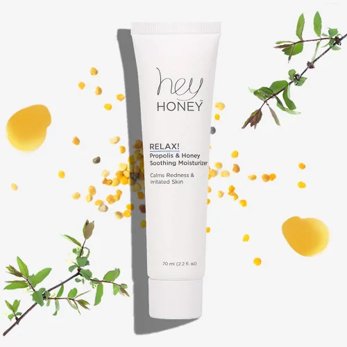 Vista 9 de Hey Honey Skincare Relax - Crema instantánea de alivio de rosácea para pieles sensibles Hidratante facial calmante para enrojecimiento e
