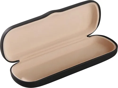 Vista 4 de Estuche rígido para lentes de montura pequeña, lentes de lectura para mujeres y hombres, negro mate metálico
