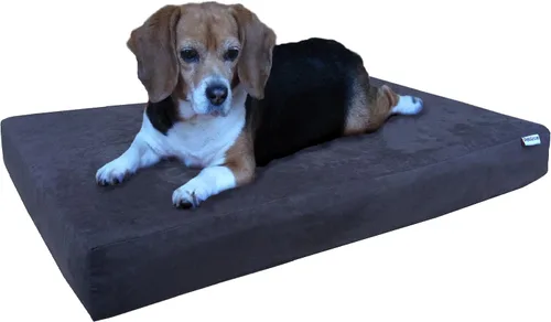 Vista 21 de Dogbed4less Cama de espuma de memoria para perros, ortopédica, con gel refrescante, forro impermeable con funda exterior duradera lavable