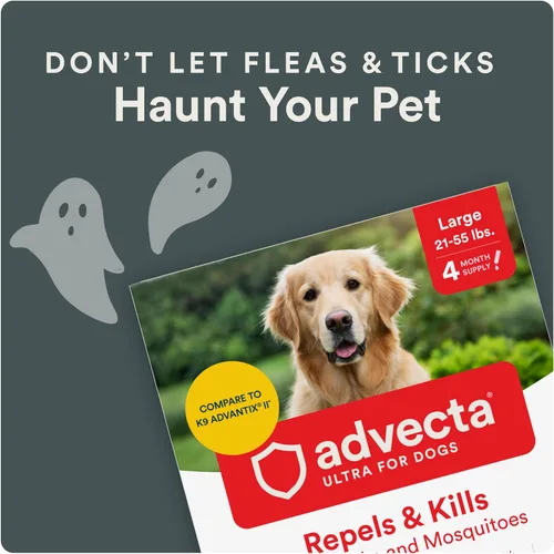 Vista 8 de Advecta Ultra pulgas y garrapatas tópico para perros 21-55 libras