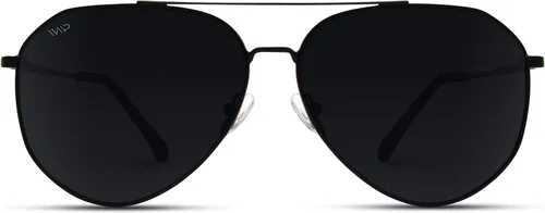 Vista 2 de WearMe Pro Gafas de sol polarizadas aviador para mujeres y hombres protección UV lente reflectante rosa azul aviadores negros