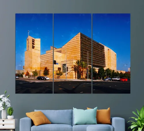 Vista 5 de Impresión en lienzo de Los Ángeles, Catedral de Nuestra Señora de los Ángeles, pintura de la catedral de Los Ángeles, arte de pared de Los Ángeles