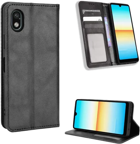 Vista 26 de Funda para BLU Bold N2, funda de piel sintética para BLU Bold N2, funda para BLU Bold N2 5G N0050UU Funda de piel sintética negra Negro