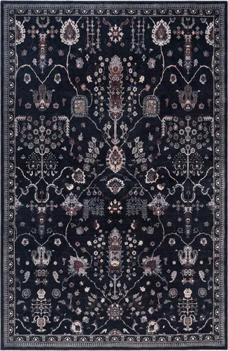 Vista 6 de GLN Rugs Traditional Collection - Alfombra de felpilla lavable a máquina, tradicional lavable, antideslizante, alfombra de felpilla de pelo corto