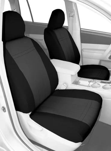 Vista 4 de CalTrend NeoSupreme - Fundas de asiento delanteras para Mazda MX-5 Miata 2016-2022, inserción y moldura negra Negro (Black Insert and Trim)