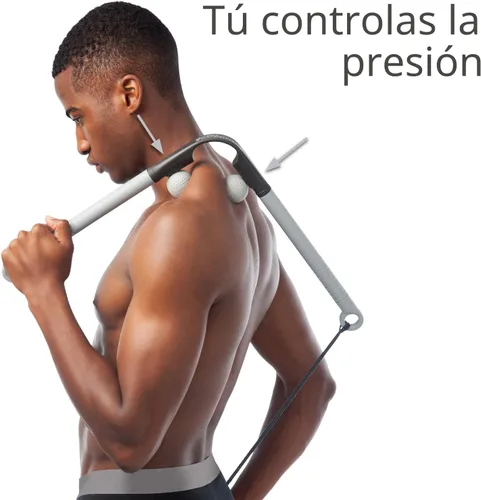 Vista 3 de Body Back AccuMassage - Herramienta de masaje de doble punto de presión y martillo de masaje, diseño 2 en 1, herramienta de masajeador de cuello
