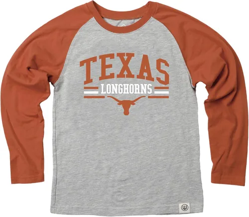 Vista 56 de Wes and Willy NCAA playera raglán de manga larga para niños