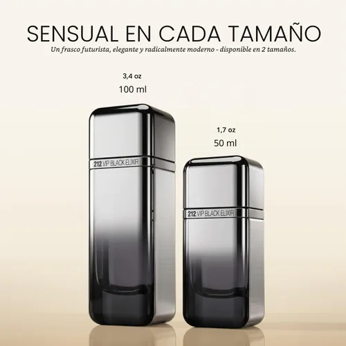 Vista 6 de Carolina Herrera 212 VIP Black Elixir Eau de Parfum for Men