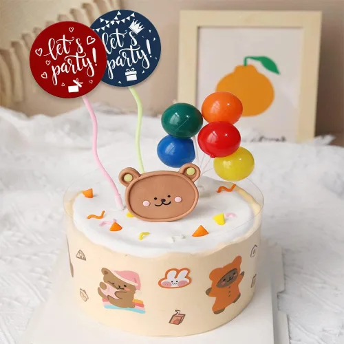Vista 6 de REWIDPARTY Rollos de calcomanías para niños y adultos, decoraciones de cumpleaños, aniversario y fiestas navideñas (500 por rollo)
