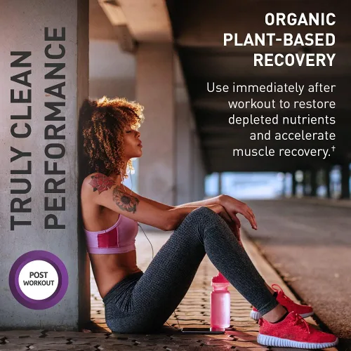 Vista 6 de Garden of Life Polvo de proteína deportiva vegana orgánica, vainilla y deporte, vegano, a base de plantas, polvo de recuperación muscular después
