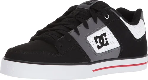 Vista 6 de DC Pureskateshoe - Zapatos de skate para hombre Negro/Negro/Blanco