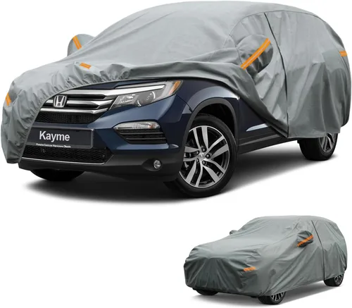Vista 120 de Kayme Funda de Coche de Servicio Pesado Impermeable para Todo Tipo de Clima, Ajuste Personalizado para Tesla Model S, Cubierta Exterior Completa