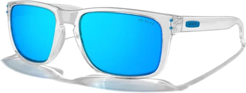 Vista 24 de Gafas de sol polarizadas deportivas para hombre, gafas de sol de marco flexible para pesca deportiva masculina Marco negro/lente negra/metal plateado