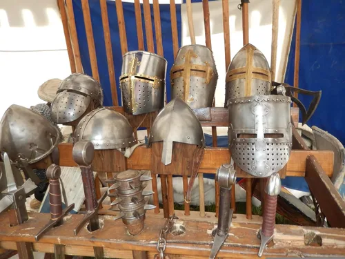 Vista 4 de Nagina International Swaggersoul - Casco medieval de armadura de caballero cruzado templario Armadura espartana griega romana Tamaño libre