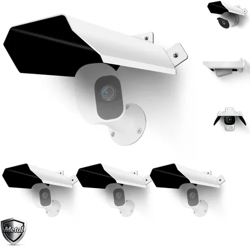 Vista 9 de OOSSXX Cubierta universal de seguridad solar para cámara de vigilancia - techo protector para cámaras exteriores domo/bala