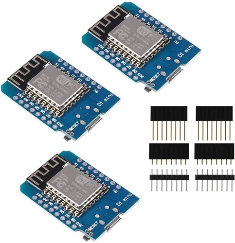 Vista 6 de ACEIRMC ESP8266 ESP-12 ESP-12F NodeMcu Mini D1 Módulo Lua 4M bytes WLAN WiFi Internet Junta Base en ESP8266 ESP-12F para Arduino, compatible