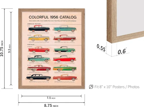 Vista 3 de Monem Art - Póster vintage de catálogo de autos americanos, impresión de autos americanos retro, arte de autos clásicos, regalo para él, entusiasta