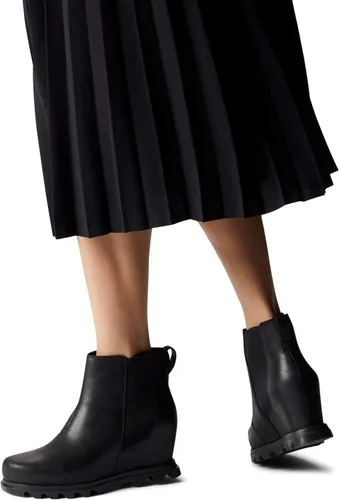 Vista 6 de SOREL Botas Chelsea Joan of Arctic Wedge III para mujer, botas de cuña de cuero impermeables