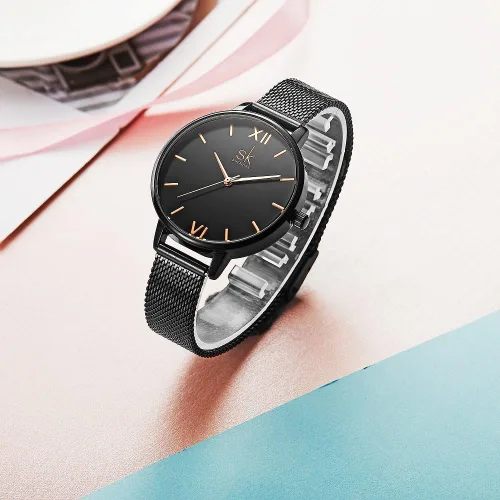 Vista 4 de Simplicity - Reloj creativo para mujer, de piel auténtica, elegante, para mujer