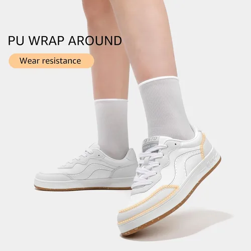 Vista 3 de STQ Zapatos de lona para mujer, con cordones, antideslizantes, cómodos, para caminar