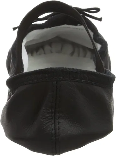 Vista 3 de Bloch Zapatillas de ballet de cuero con suela completa Dansoft para mujer Negro