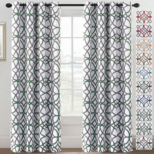 Vista 26 de H.VERSAILTEX Cortinas opacas de 63 pulgadas de largo, juego de 2 paneles de cortinas térmicas y cortinas para tratamiento de ventana, reducción