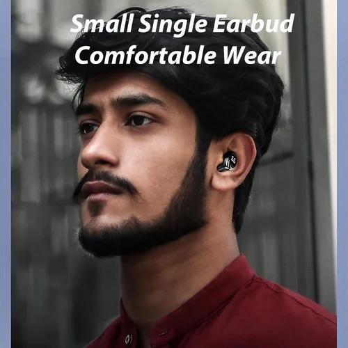 Vista 2 de Xmenha Pequeño auricular invisible intrauditivo inalámbrico único mini auriculares invisibles Bluetooth para pequeño oído auricular Bluetooth