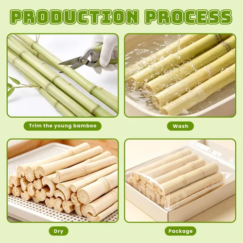 Vista 5 de 1 LB Sweet Bamboo Sticks for Rabbits, Teeth Grinding Chew Toys