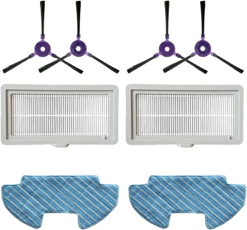 Vista 16 de Kit de repuesto de piezas para aspiradora robot, rodillo, filtro de cepillo lateral suave, compatible con Midea VCR07 VCR08 MR09, compatible con 1