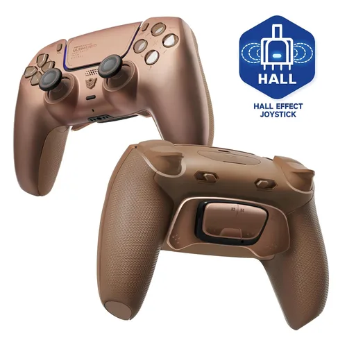 Vista 9 de HEXGAMING ULTIMATE PRO Gaming Controller Compatible with ps5/PC/Mobile - 4 Back Buttons, 6 Custom Profiles, Adjustable Triggers, 8 Swappable