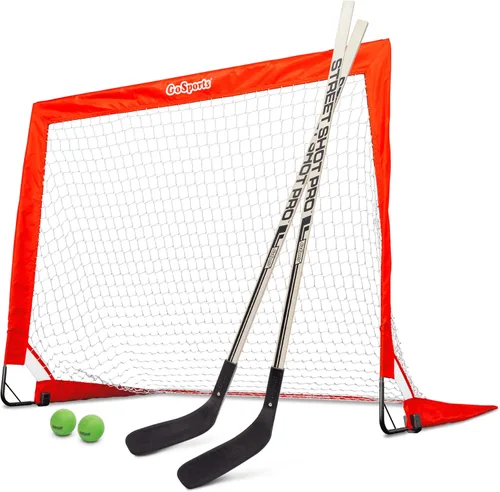 Vista 8 de GoSports Street Hockey - Choose Between Goal Set with Sticks, Balls (6 Pack) or Sticks (2 Pack)