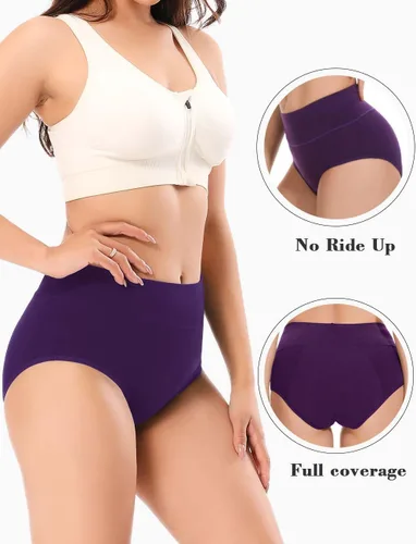 Vista 3 de Molasus Ropa interior para incontinencia para mujer, bragas a prueba de fugas para el período de absorción
